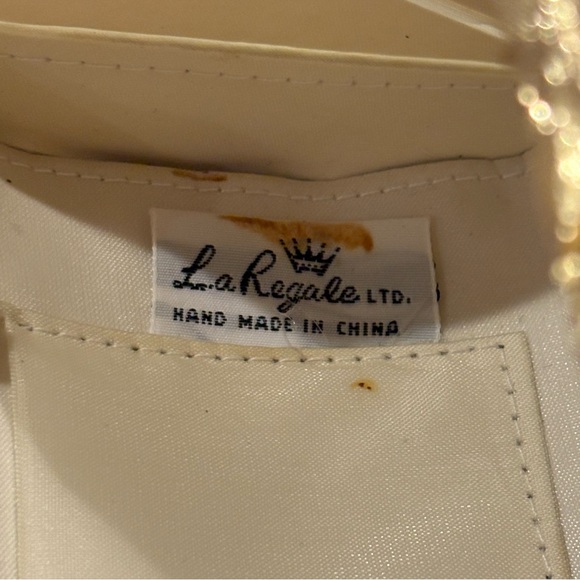 Vintage La Regale 1950’s 60’s Bright Gold Satin Clutch Crossbody Purse - Picture 8 of 11